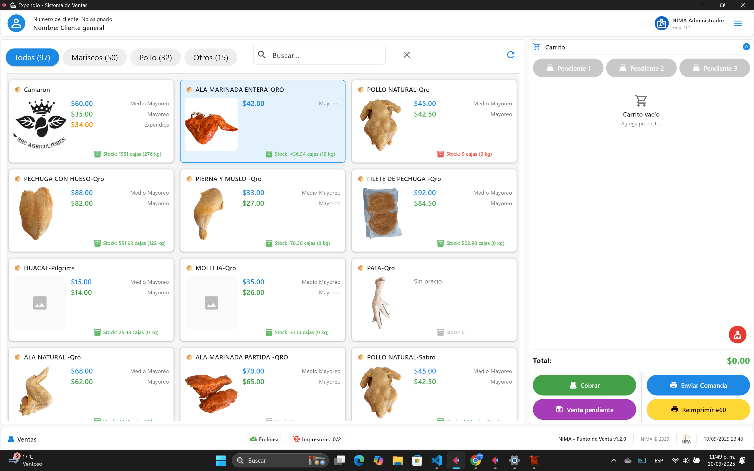 Admin dashboard for wholesale
