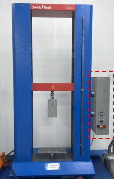Control de movimiento para máquina de ensayos Zwick-Roell — A4